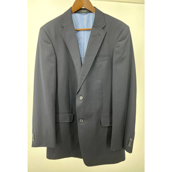 Tommy Hilfiger Dark Navy Suit Set Blazer and Pants Men's Size - Picture 3 of 12